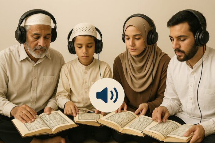 improve quran recitation by audio
