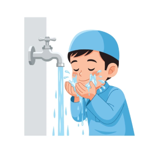 Washing The Entire Face From The Hairline To Chin