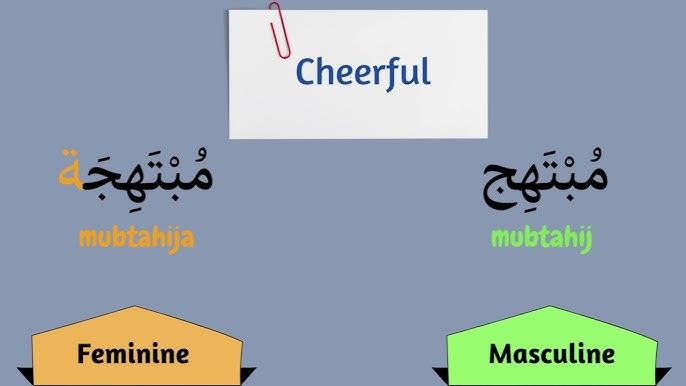 Adjectives in Arabic