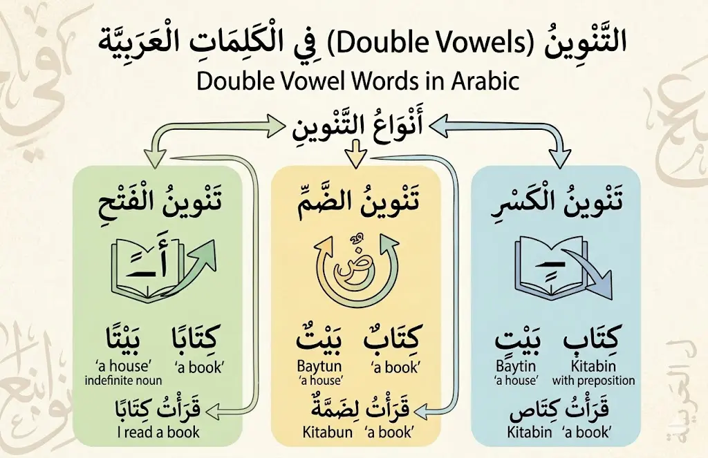 Double Vowel Words in Arabic