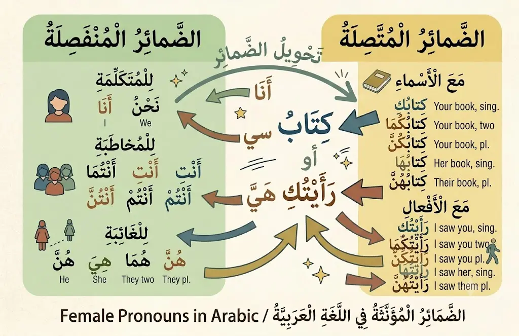 Female Pronouns in Arabic